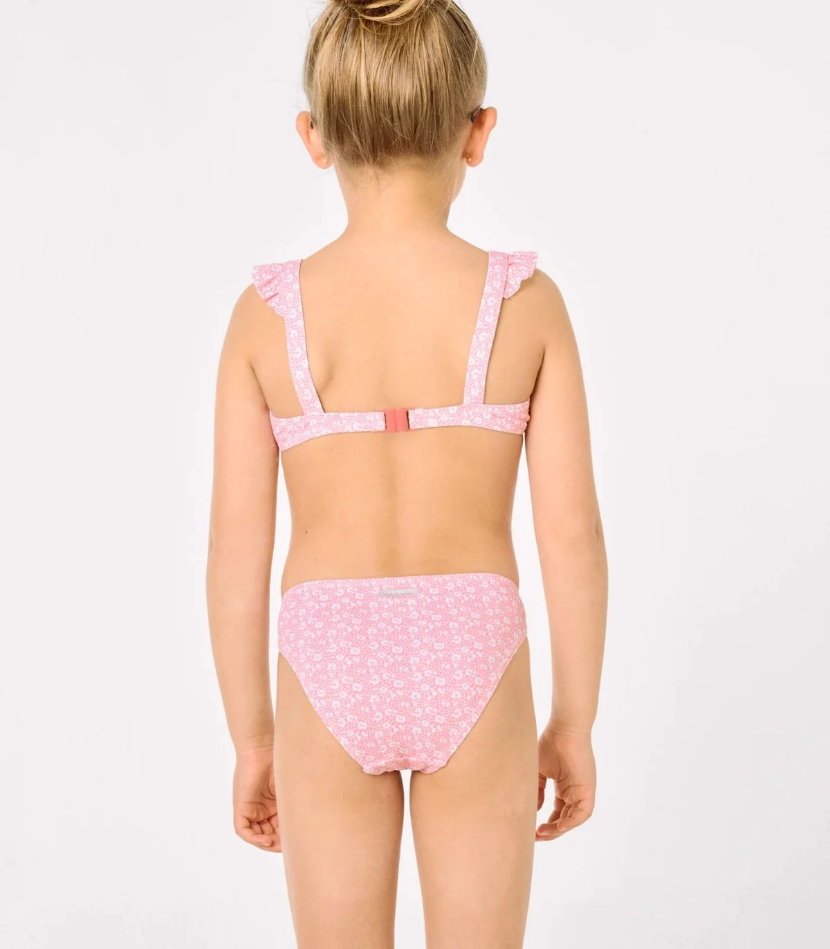 Bikini Niña Volantes Estampado Leopardo Rosa 95144 Ysabel Mora
