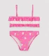 Bikini Niña Volantes Estampado Unicornios Rosa 95152 Ysabel Mora