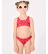 Bikini Niña Lazos Espalda Estampado Estrellas Rojo 95156 Ysabel Mora