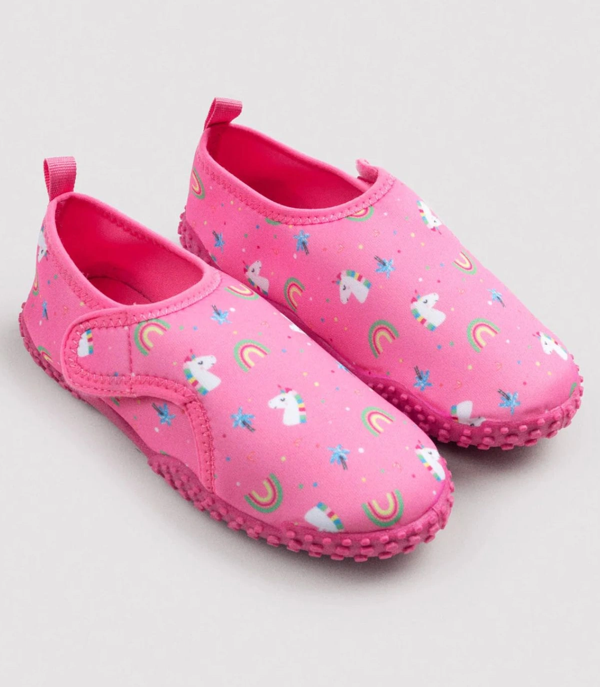 Escarpines Infantiles Agua Estampado Unicornios Rosa 95548 Ysabel Mora