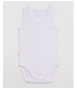 Body Básico para Bebé Ysabel Mora Blanco Tirantes Anchos, Algodón Natural