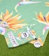 Toalla microfibra XL verde flores 90x180 cm MF25402 Marshmallow Home