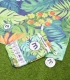 Toalla microfibra XL hojas verdes print 90x180 cm MF25405 Marshmallow Home