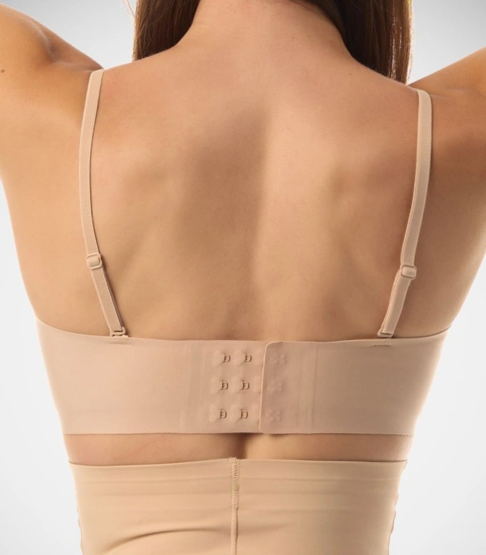 Sujetador Bandeau para Mujer Kehat | Sin Tirantes, Corte Láser sin Costuras, Sin Aros y con Relleno Extraíble