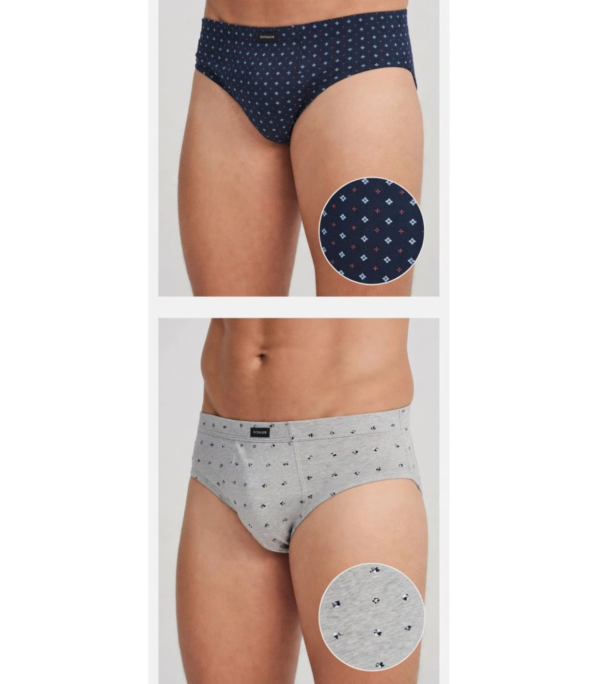 Pack 2 Slip Hombre Estampado S0110 Don Algodón