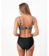 Bikini Reductor de Gran Capacidad para Mujer Admas Curvy Black and White 15562