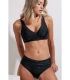 Bikini de Gran Capacidad ADMAS Cooper Curvy Line. Diseño sin Aros - Negro