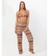 Pantalón Largo de Playa para Mujer Admas Sea Waves Multicolor 18021
