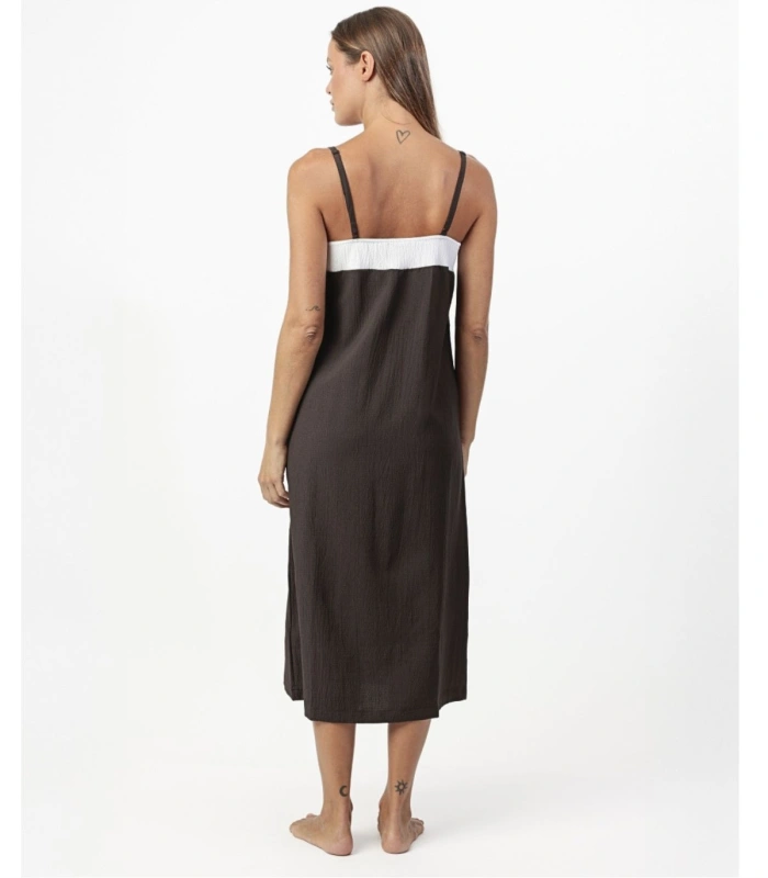 Vestido Largo de Playa para Mujer Admas Brown & Dots 19970