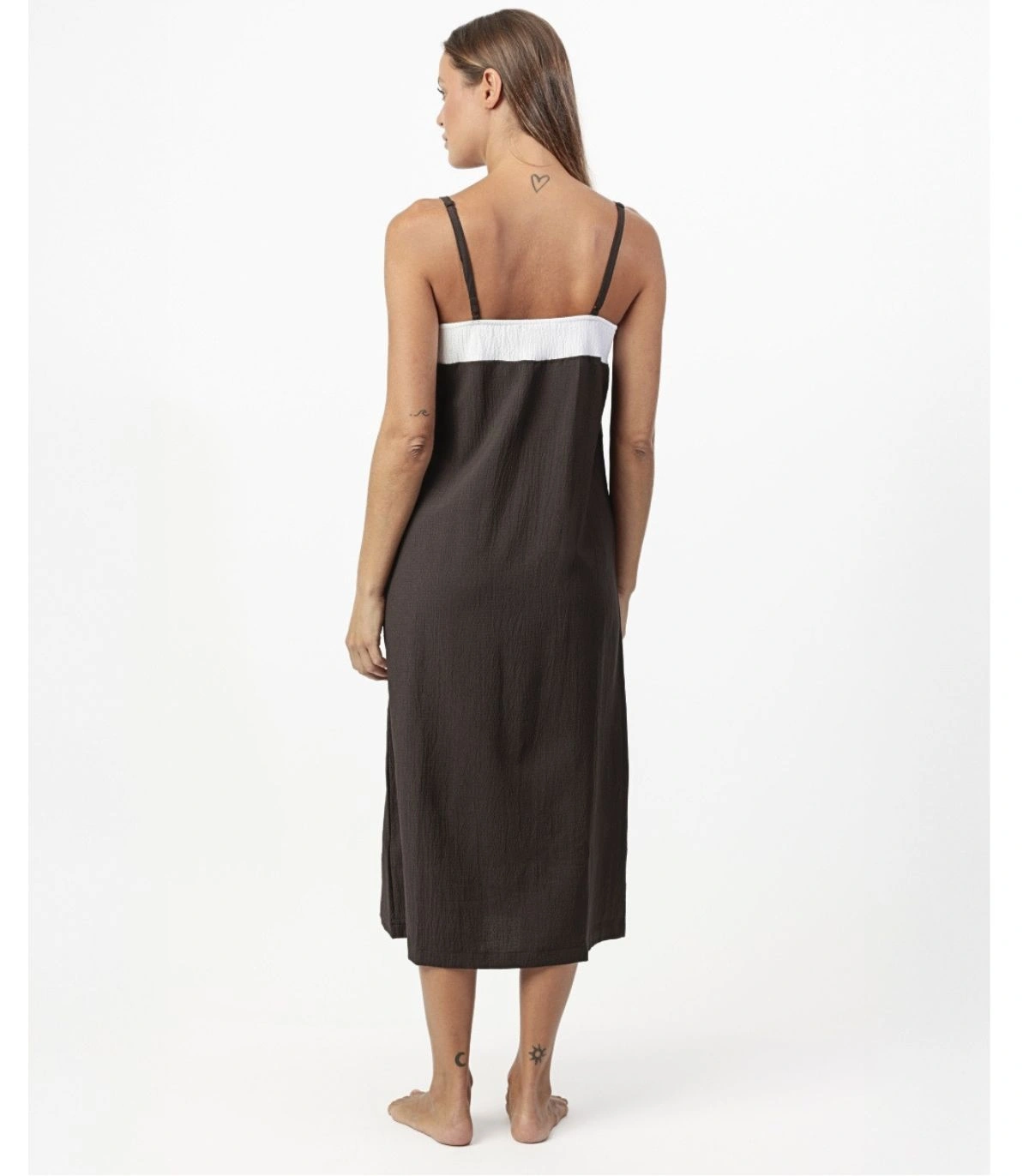 Vestido Largo de Playa para Mujer Admas Brown & Dots 19970
