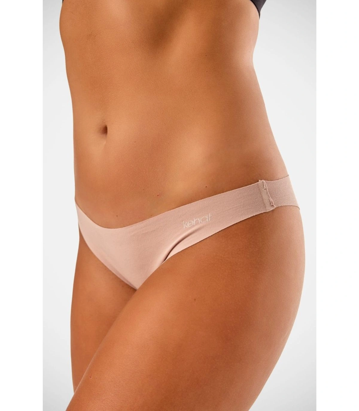 Pack de 2 Tangas de Algodón para Mujer Kehat | Tanga Básico Invisible Corte Láser sin Costuras 3306