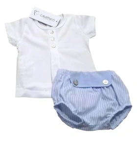 Conjunto Bebé Niño Pololo Calamaro 17496 Talla 12 Meses