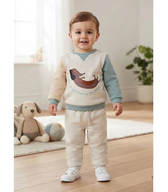 Conjunto de Chándal para Bebé Ysabel Mora "Life is Better with Dogs"Ref. 25648
