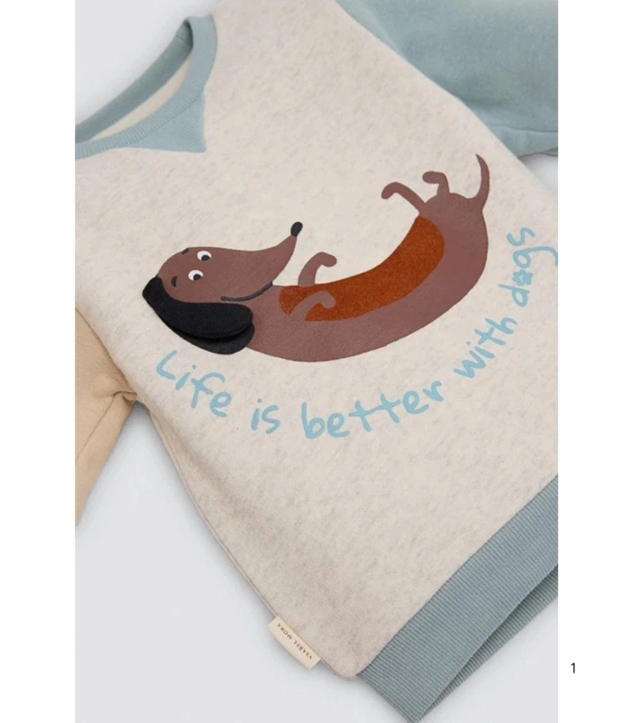 Conjunto de Chándal para Bebé Ysabel Mora "Life is Better with Dogs"Ref. 25648