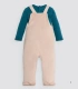 Conjunto de Bebé Tipo Pichi Efecto Pana Ysabel Mora Ref. 25649