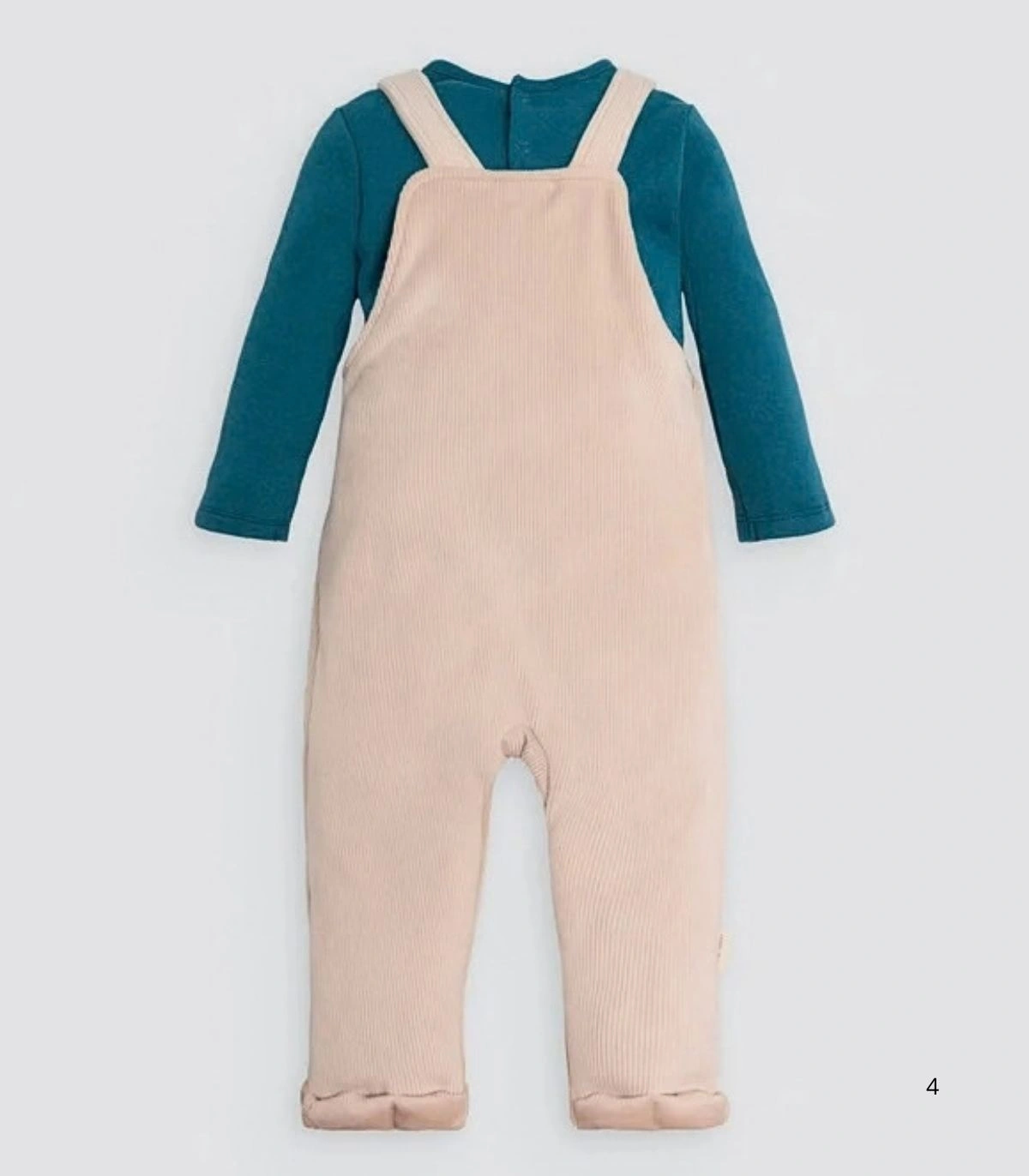 Conjunto de Bebé Tipo Pichi Efecto Pana Ysabel Mora Ref. 25649