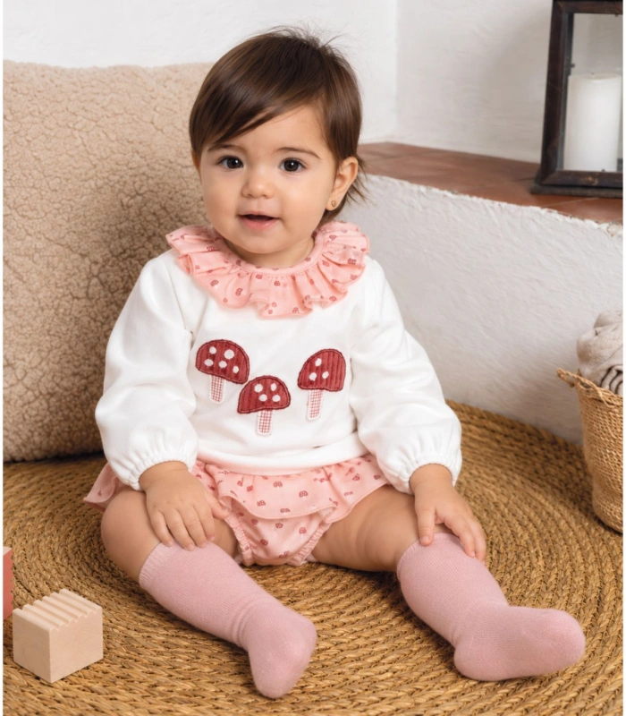 Conjunto Pololo Caldas para Bebé Niña Calamaro 11381