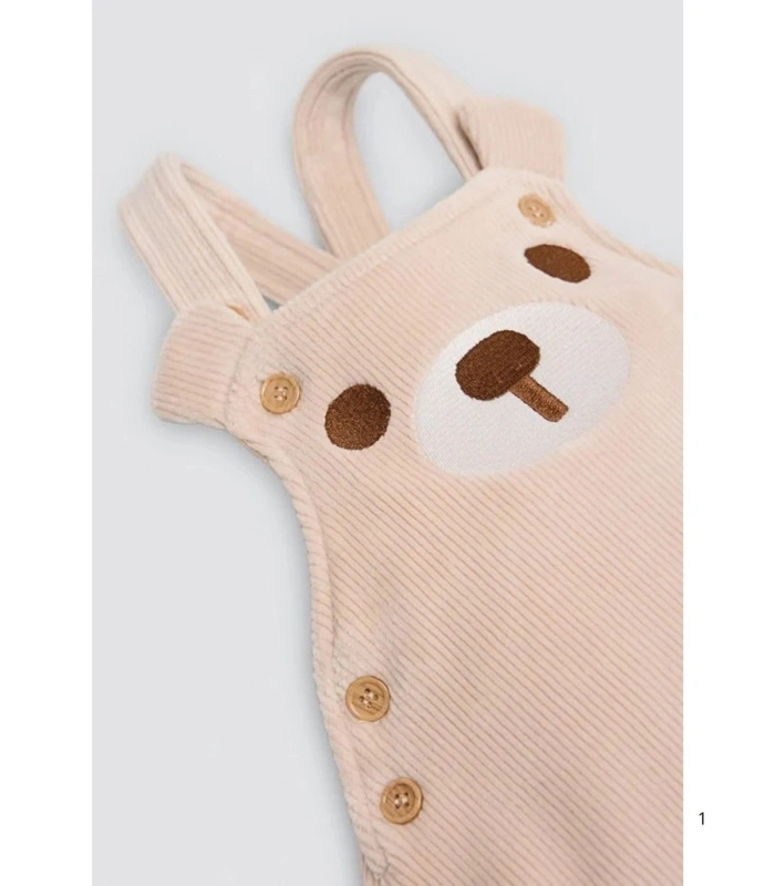 Conjunto de Bebé Tipo Pichi Efecto Pana Ysabel Mora Ref. 25472