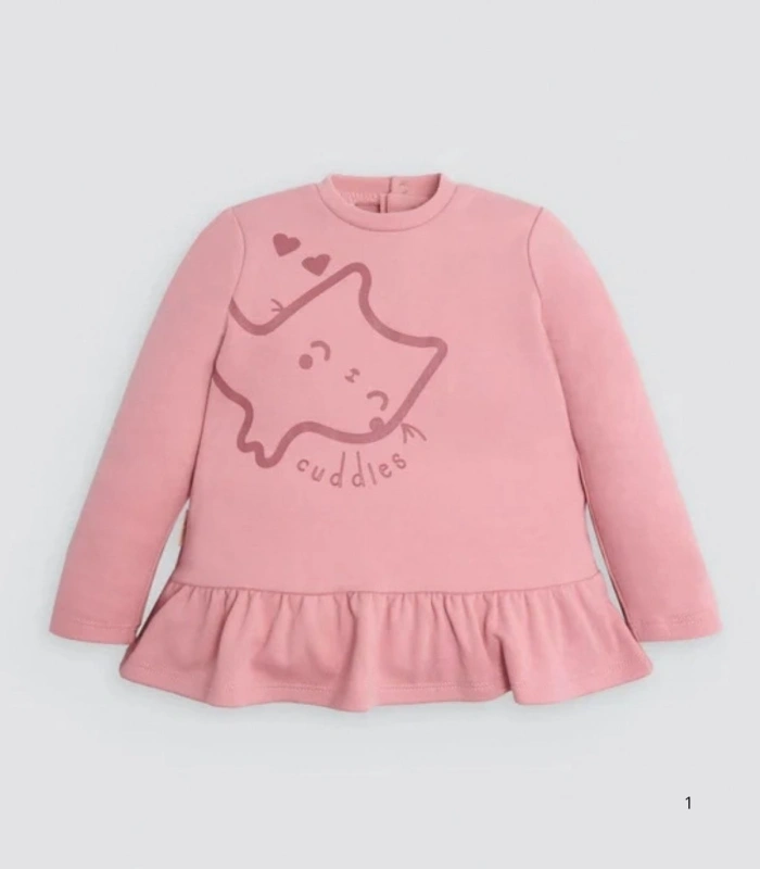 Conjunto de Bebé Sudadera con Volante y Pantalón "Gatito" Ysabel Mora Ref. 25469