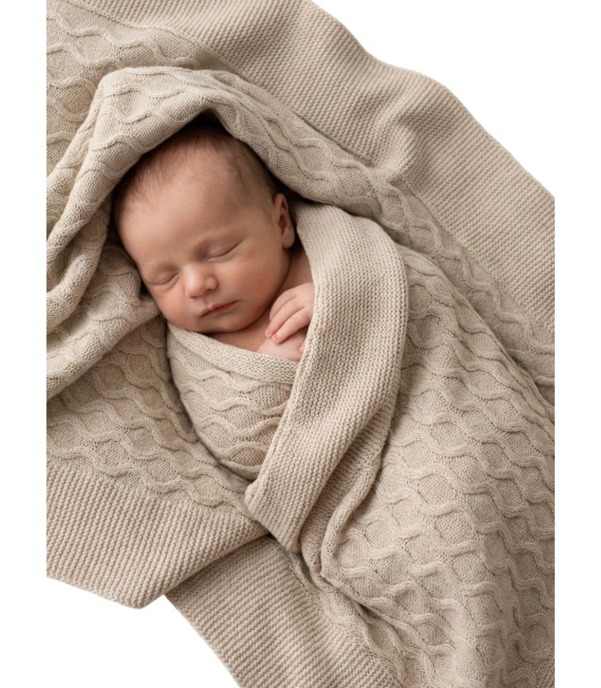 Toca de Lana para Bebé Beige Baby MT2002