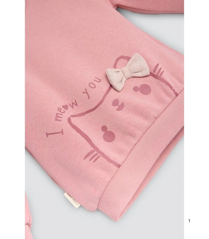 Conjunto de Bebé de Manga Larga "Gatito" Ysabel Mora Ref. 25468
