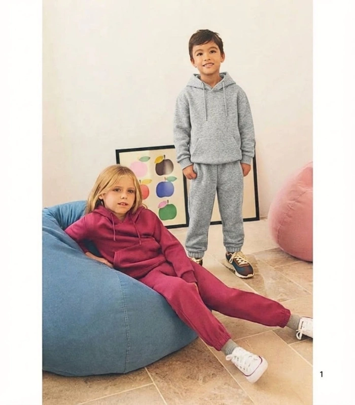 Chándal Deportivo Infantil Afelpado Gris Ysabel Mora Ref. 78000