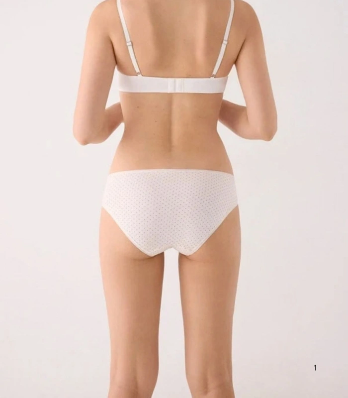Pack de 2 Bragas Midi de Algodón Estampadas Ysabel Mora Ref. 19550 | Negro y Beige