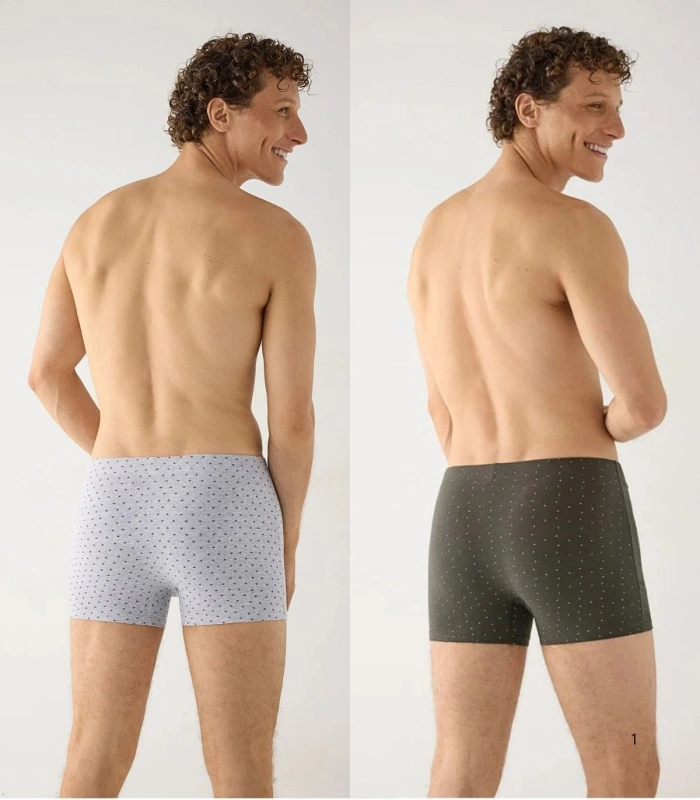 Pack de 2 Bóxers de Algodón Estampado Elementos Minimal Ysabel Mora Ref. 20469