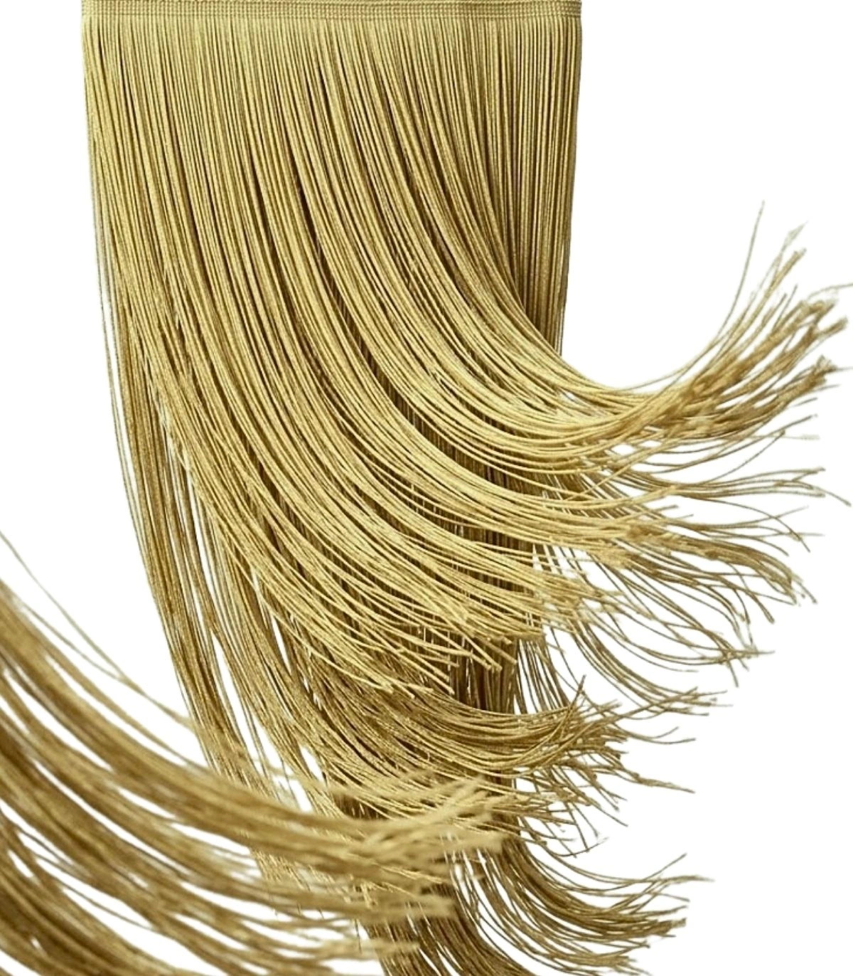 Fleco de Cuquillo 60 Cm Color Oro 100% Rayón