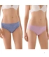 Pack de 2 Bragas Midi de Algodón Estampadas Rosa y Azul Ysabel Mora
