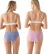 Pack de 2 Bragas Midi de Algodón Estampadas Rosa y Azul Ysabel Mora