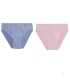 Pack de 2 Bragas Midi de Algodón Estampadas Rosa y Azul Ysabel Mora