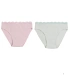 Pack de 2 Bragas de Algodón Midi Con Ribete de Encaje Ysabel Mora