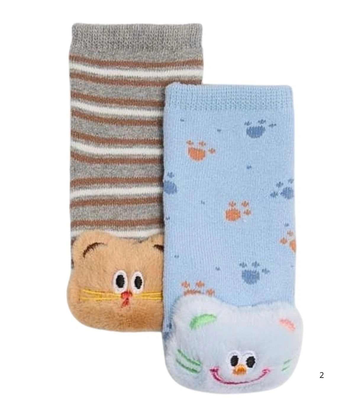Calcetines de Bebé Térmicos Antideslizantes con Aplique Sensorial Ysabel Mora