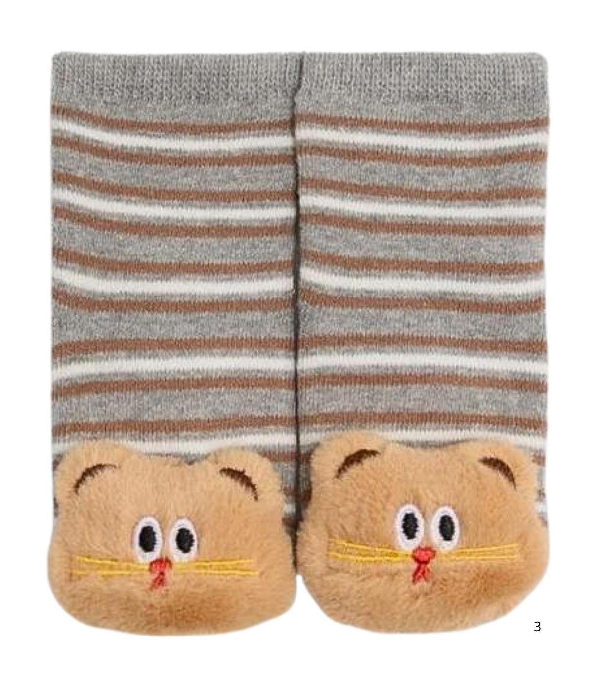 Calcetines de Bebé Térmicos Antideslizantes con Aplique Sensorial Ysabel Mora