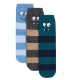 Calcetines de Niño Antideslizantes con Estampado de Rayas y Monstruos Ysabel Mora