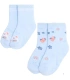 Pack de 2 Calcetines de Bebé Térmicos Antideslizantes con Estampado de Gatos y Arcoíris Ysabel Mora