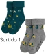 Pack de 2 Calcetines de Bebé Térmicos Antideslizantes Estampado Dinosaurios Ysabel Mora