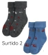 Pack de 2 Calcetines de Bebé Térmicos Antideslizantes Estampado Dinosaurios Ysabel Mora