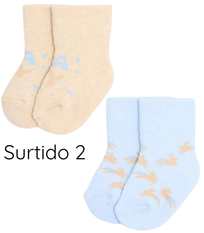 Pack de 2 Calcetines de Recién Nacido Térmicos Ysabel Mora