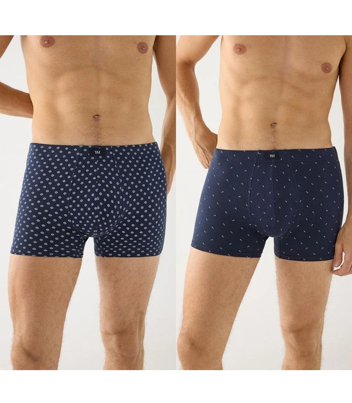 Pack de 2 Bóxers de Algodón con Estampado de Elementos Minimal Ysabel Mora