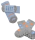 Pack de 2 Calcetines de Bebé Térmicos Antideslizantes de Algodón Estampado con Osos Ysabel Mora