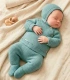 Conjunto de Bebé de Lana de 3 Piezas en Color Verde Marca Baby C2015