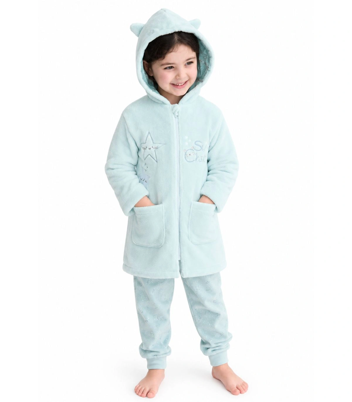 Bata de Niña Sweetchats Celeste Talaman