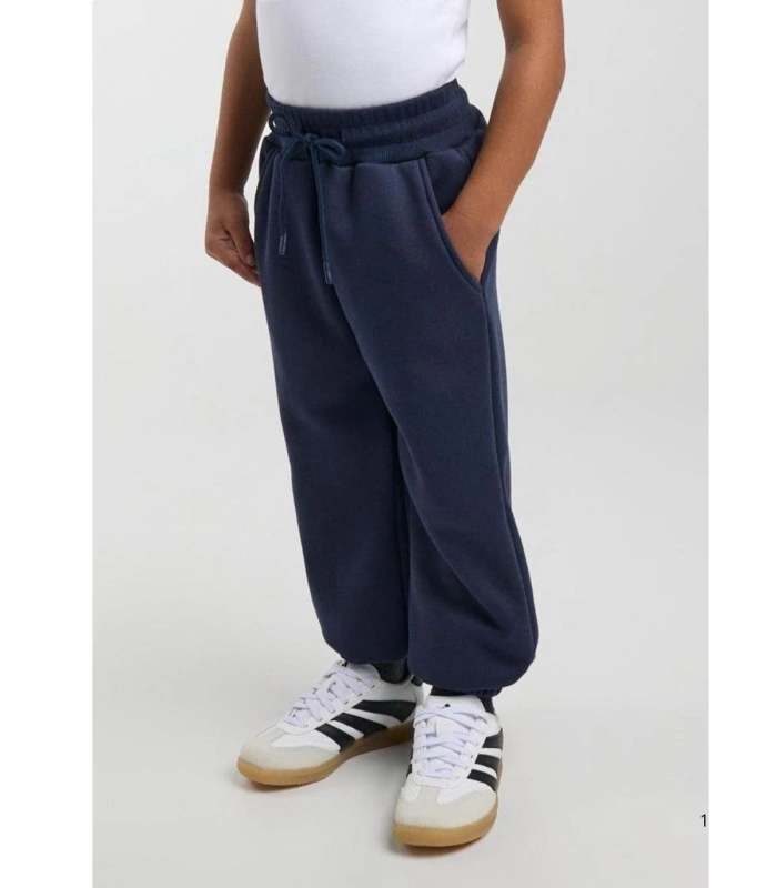 Chándal Deportivo de Niño Afelpado con Sudadera y Jogger Ancho Azul Marino Ysabel Mora 78500