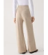 Pantalón Ancho Cálido de Tiro Alto Para Mujer Color Beige Ysabel Mora 70727