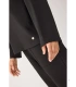 Sudadera Afelpada de Mujer con Capucha y Manga Acampanada en Color Negro Ysabel Mora 70740