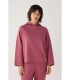 Sudadera Afelpada de Mujer con Capucha y Manga Acampanada en Color Rosa Ysabel Mora 70740