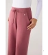 Pantalón Recto Afelpado de Mujer con Tiro Alto en Color Rosa Ysabel Mora 70743