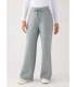 Pantalón Recto Afelpado de Mujer con Tiro Alto en Color Azul Ysabel Mora 70743